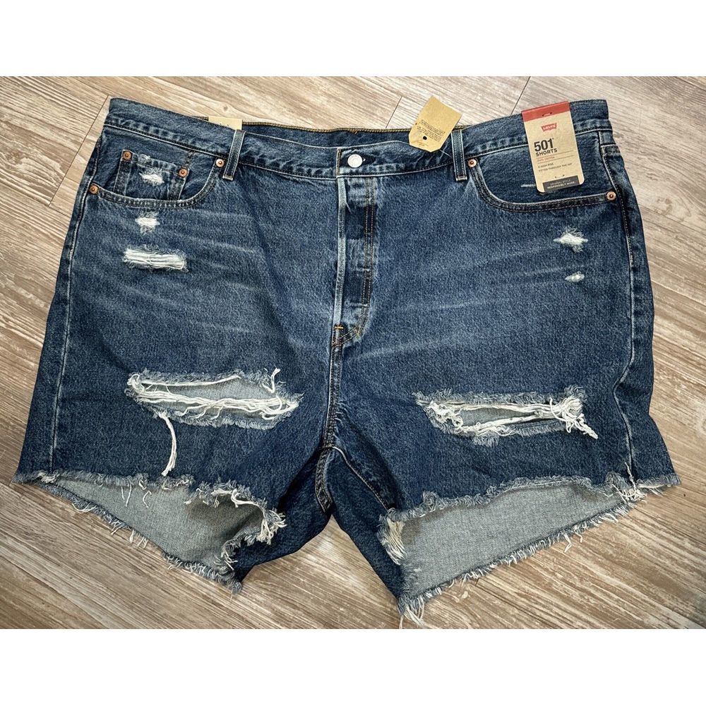 Levi's 501 ORIGINAL Shorts Women's Plus Size 24 High Rise Button Fly